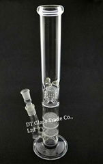 wheel perk with 3 layers honey comb glass bongs