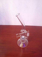 glass waterpipe with glass percolator