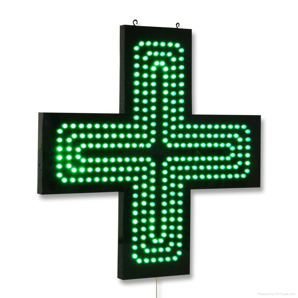 RF wireless control P16 LED pharmacy cross display led cross sign 4