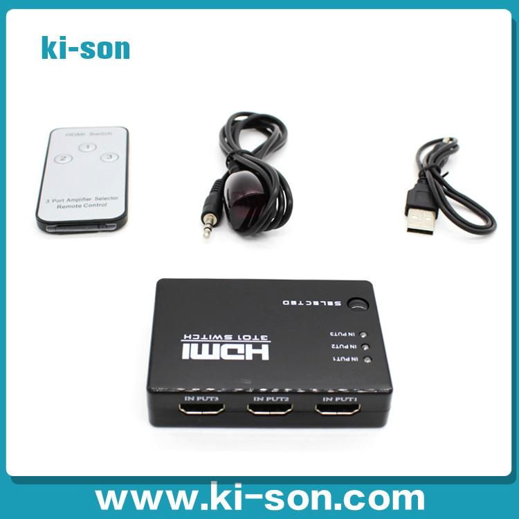 3X1 HDMI Switcher 1080P hdmi switch 3D 4