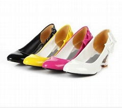 New fashion women wedges bowtie high