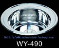 Russia Series hot sell round kitchen Sink WY-490 1