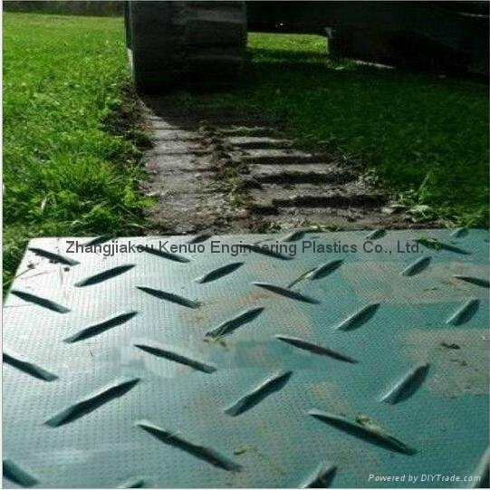 HDPE dozer track floor protection mats hdpe plastic temporary roadways 3