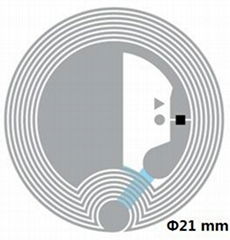 NFC ISO14443A Dia25 NTAG213 label/inlay 