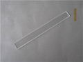 Ultra thin clear square quartz glass plates 2.4*1.2*0.1mm 1