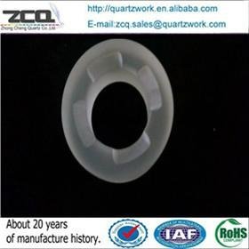 Variable diameter quartz cover ring
