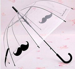 Quality Fashion Transparent Clear Bubble PVC Umbrella