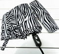 3 Folding Black and White Ladies Rain and Sun Umbrellas 1