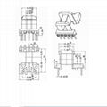 EE13 卧式 2+5 高频电源变压器脉冲变压器 2