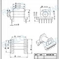 EC2834  6+6 Horizontal HF SMPS Transformer Coil  5