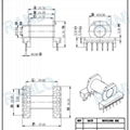 RANLO EC2834 卧式 6+6  高频开关电源变压器 脉冲变压器 5