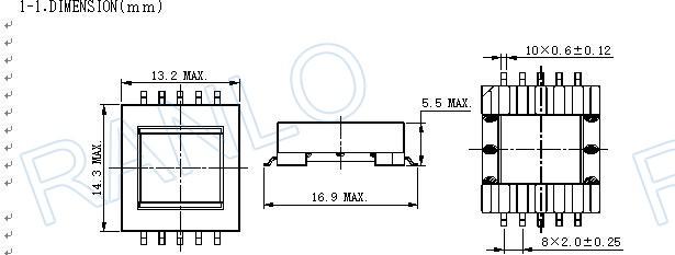 EFD12.7 5+5 CEEH1305 小功率贴片变压器 5