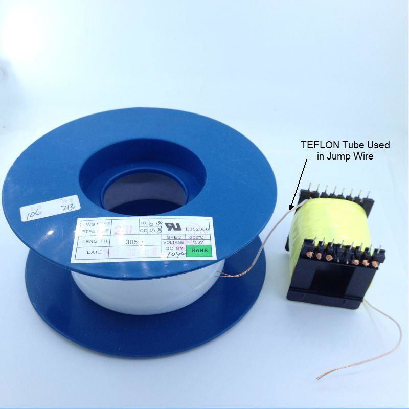 PTFE TEFLON TubeTransformer Insulation Tube AWG10-AWG30