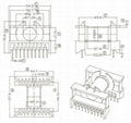 ETD49 卧 10+10 变压器骨架PC40磁芯