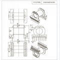 EC4220  8+8 230V 12V/15A 卧式 高频开关电源反激变压器 6