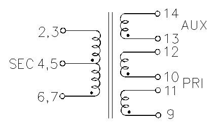 EC4220 14pin 12V to 180V/12V推挽高频变压器 2