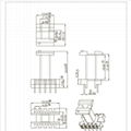 EE19L EEL19 定制定做开关电源高频变压器打样 立式5+5 DC DC  5