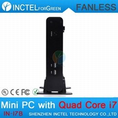 Cheap fanless mini desktop computer micro pc  with haswell  Intel Core i7 4500U