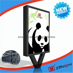 ZM-102 City information advertising light box outdoor led billboard price