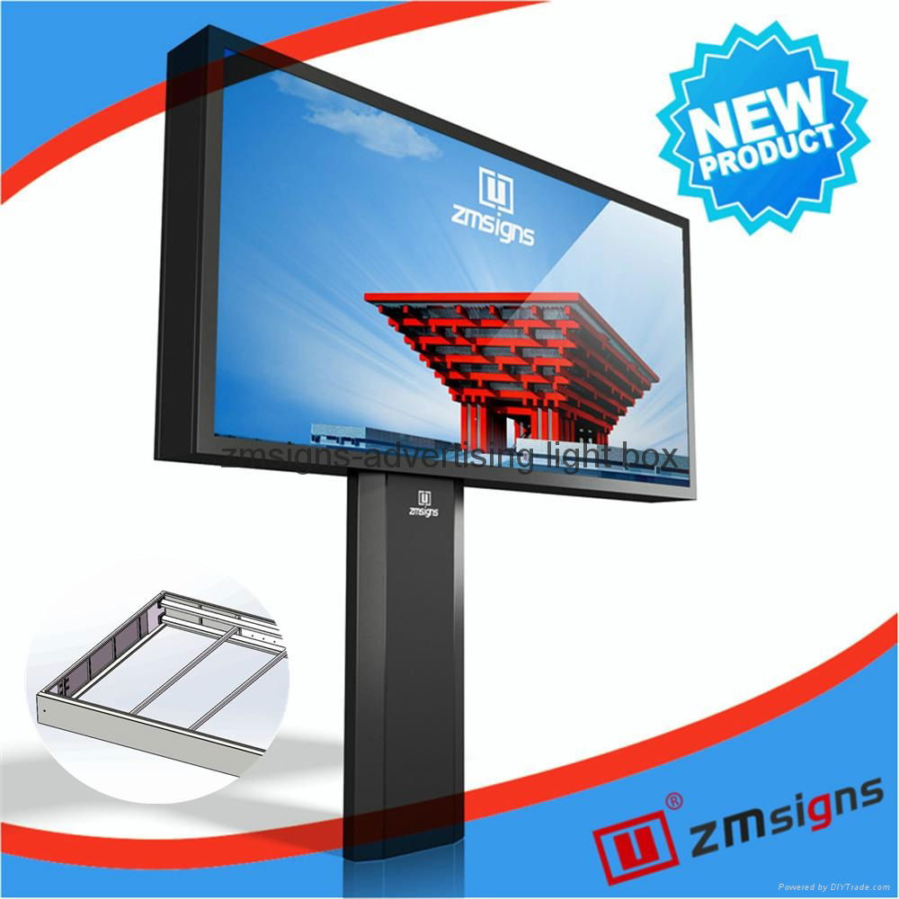 ZM-M005 Customized digital unipole billboard Outdoor billboard frame