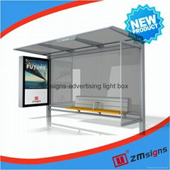 ZM-BS29 Shelter Structures Bus Stop Station Bus Stop Shelter Bus Station