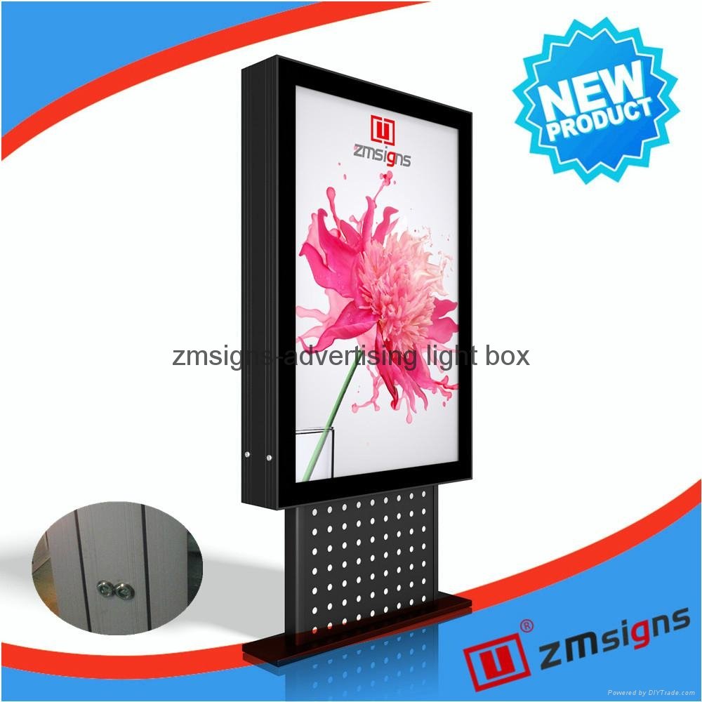ZM-208 Scrolling advertising board light box signboard factory price post board