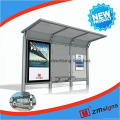 ZM-BS23 Solar bus shelter advertising