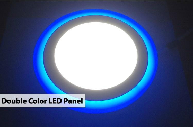 86 - 265V AC Double Round Led Panel Light 12 + 4 watt Wiht AL and PVC