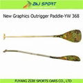 New Graphics Outrigger Canoe Paddle-YW 368 1