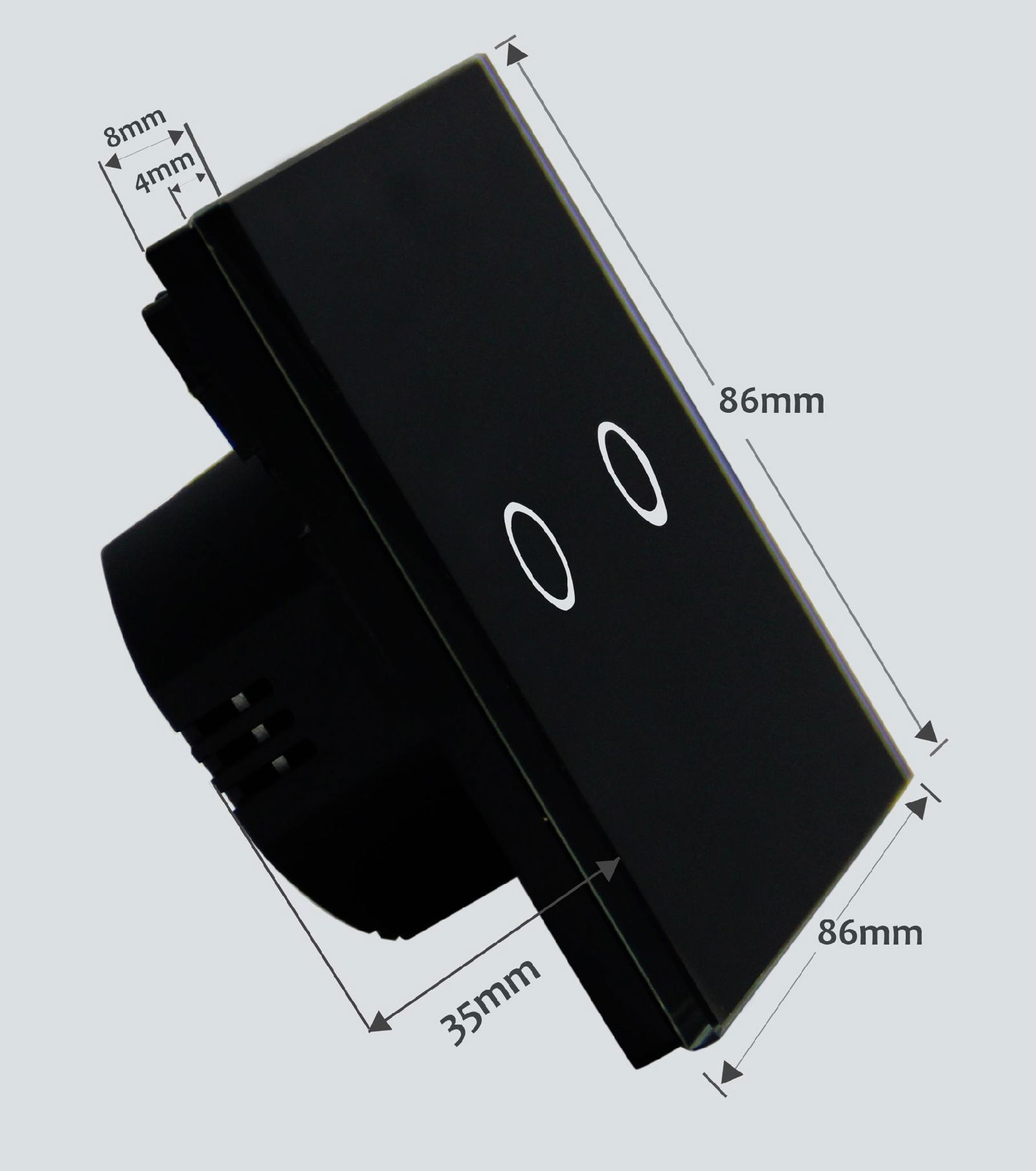 Smart home glass panel touch switch  3