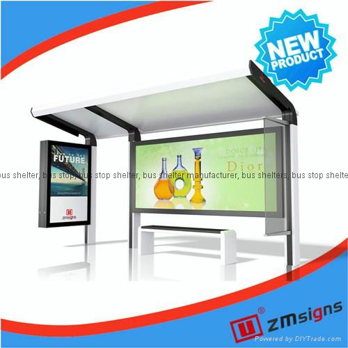 ZM-BS30 bus stop design solar bus stop