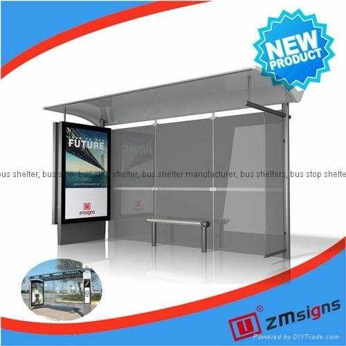 ZM-BS25 bus stop shelter prices bus stop advertising billboard