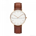 china supplier wholesale watch stainless steel back water resistant quartz watch 5