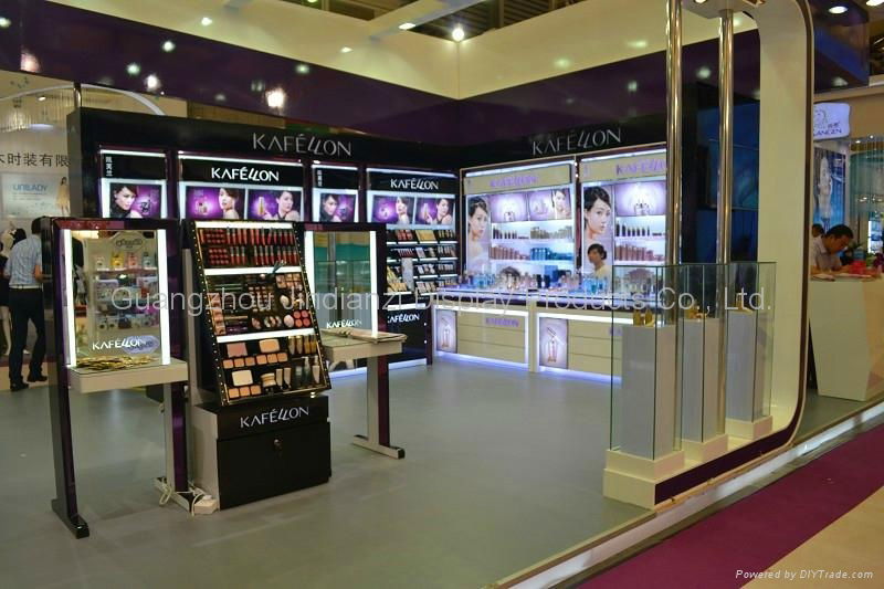 2015 attractive store design for cosmetics store fixture, makeup display  2