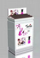 Creative wooden and acrylic cosmetic display rack for cosmetic shop fixture  2