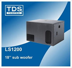 Single 18inch subwoofer speaker LS1200 for audio speaker