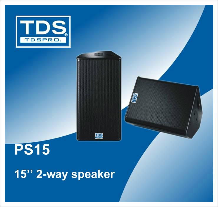 15inch plastic waterproof speaker PS15 proaudio surround sound pa system speaker