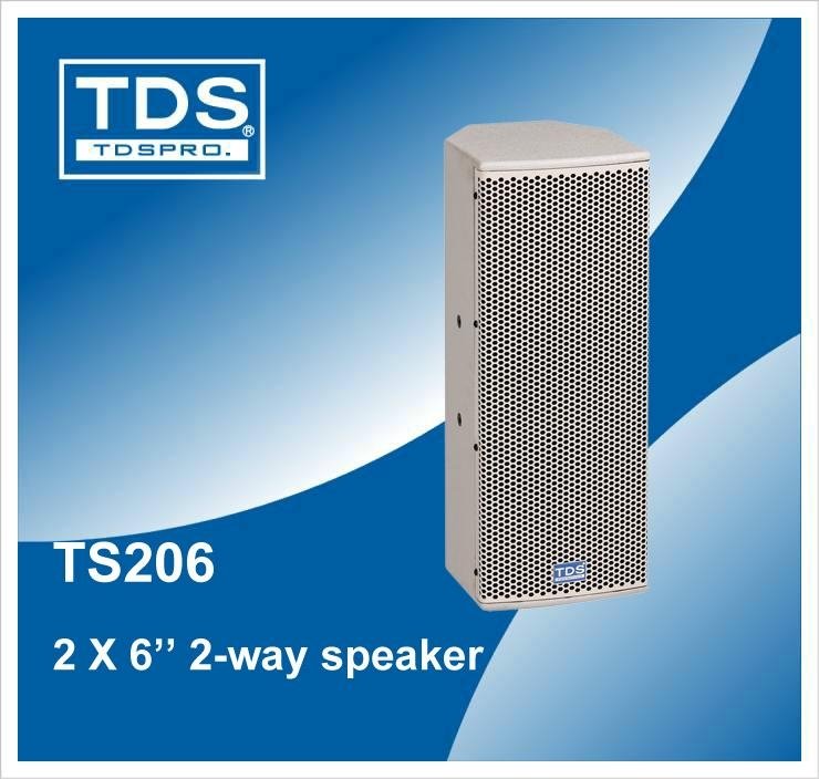 Dual 6.5inch Full Range Speaker TS206 for Professional Audio System Conference 