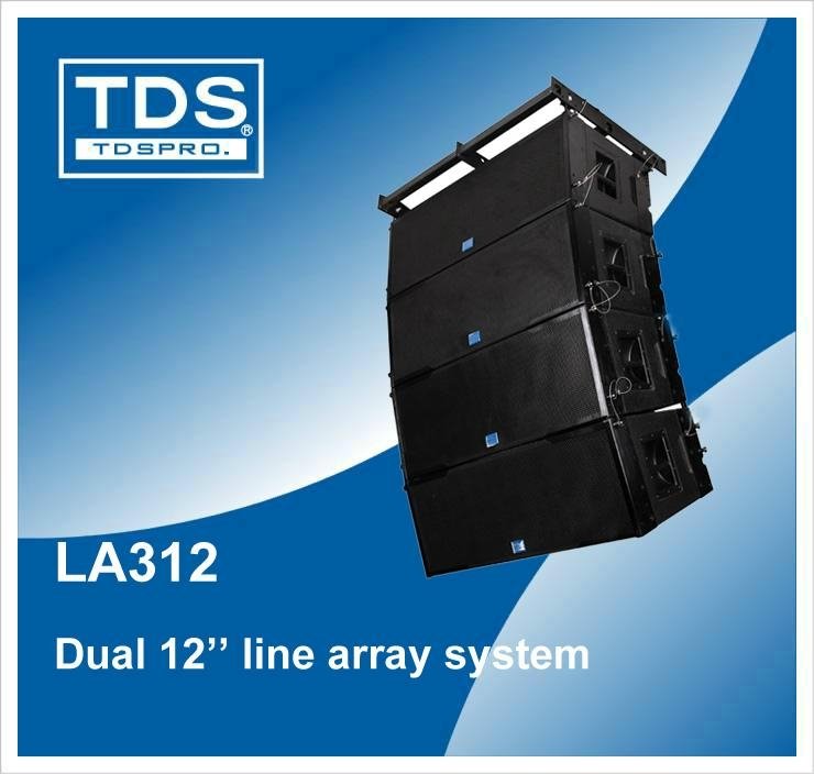 Three-way Dual 12 inch Line Array for Outdoor Stage Stadium Event