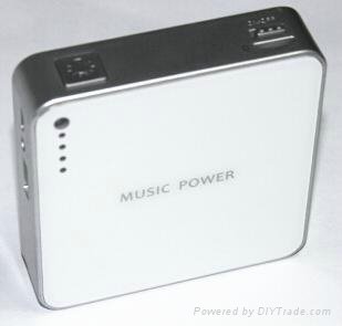 Power bank with speaker