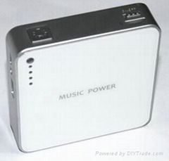 Power bank with speaker