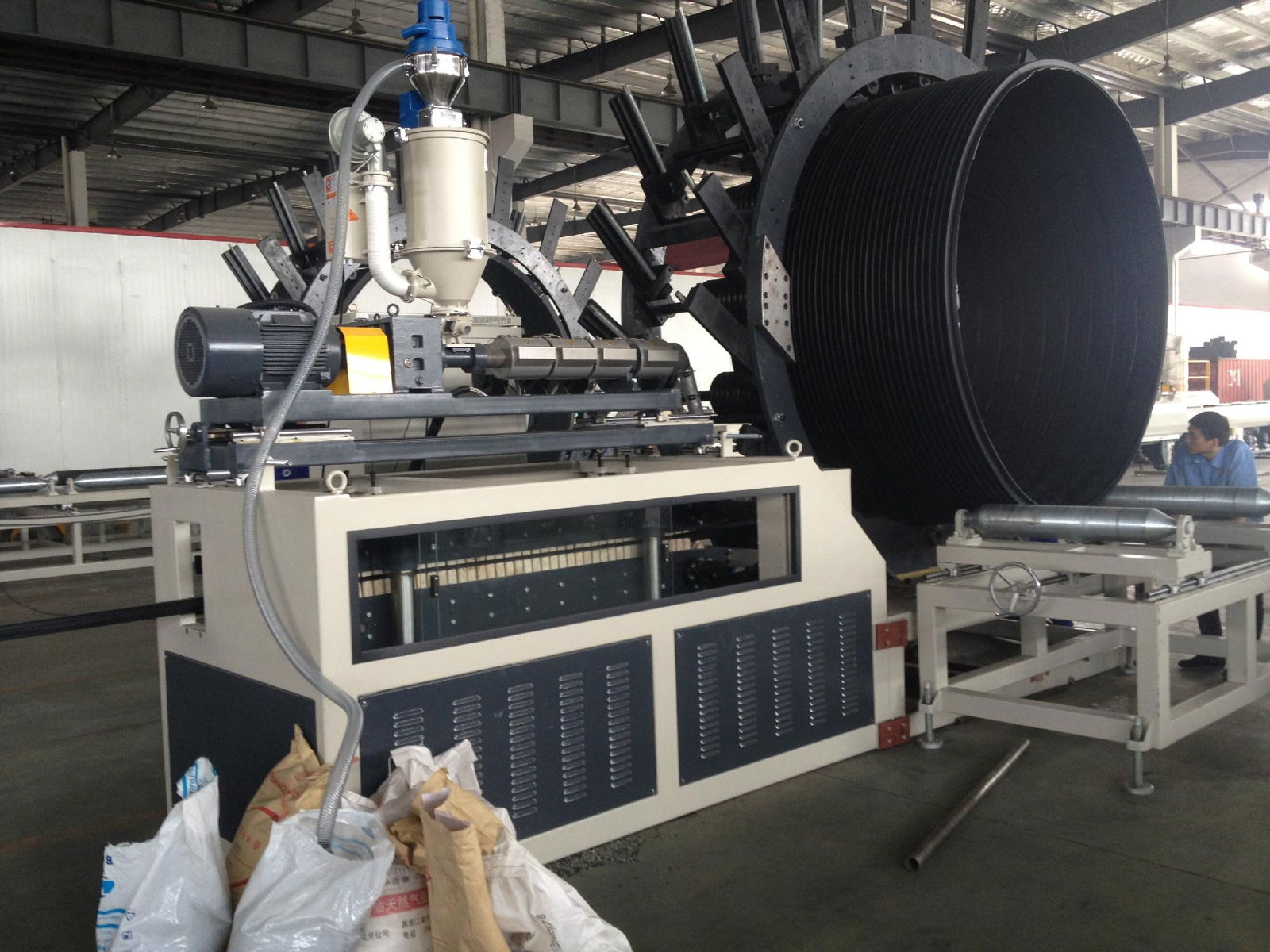 Steel Reinforced PE Winding Pipe Extrusion Line 5