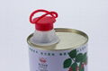 42mm PE/PP square tin can bottle spout push cap