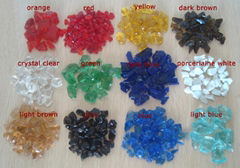 Decorative glass rocks