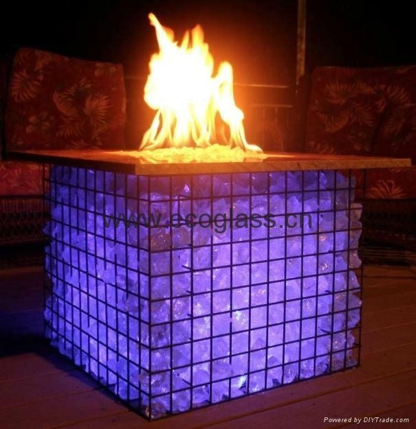 Dark blue landscaping glass rocks dark blue glass ecoglass (Hong Kong Trading Company