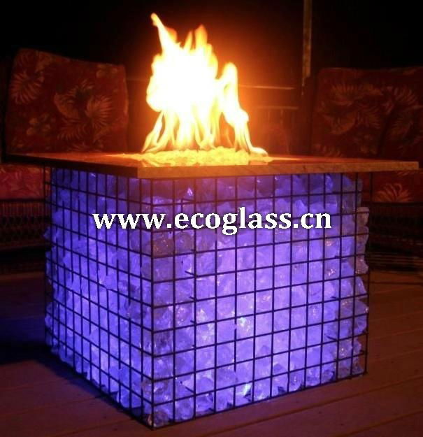 Fire pit glass, fireplace glass 2