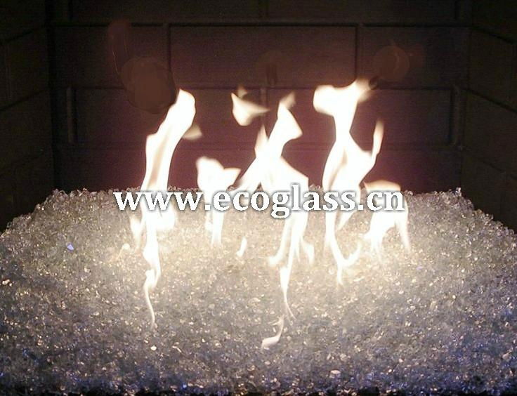 Fire pit glass, fireplace glass