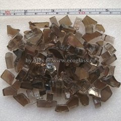 Reflective copper,black,gray glass grits