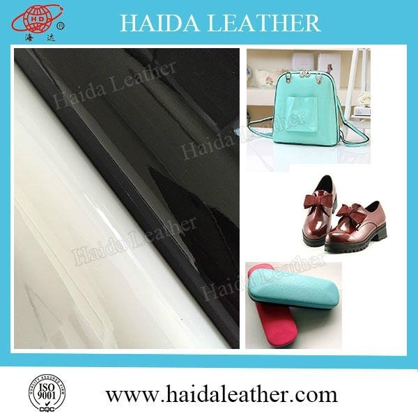 shinny mirror pvc leather fabric for sandals and bags 2