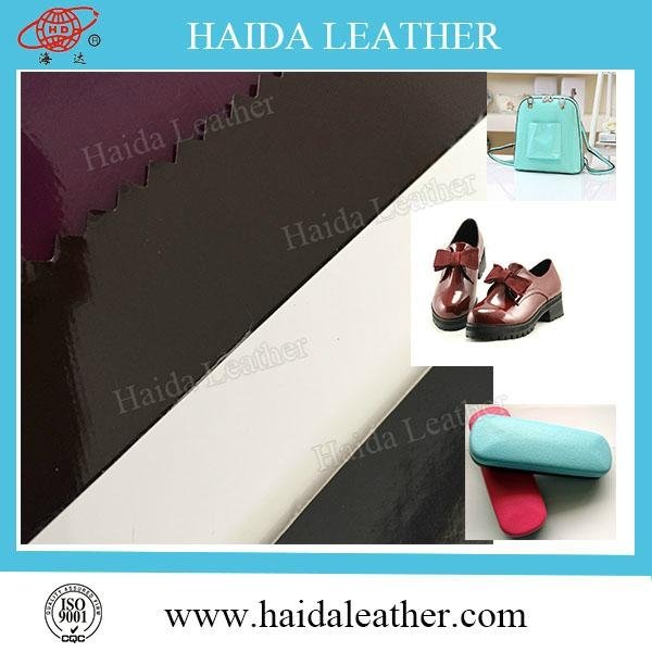 shinny mirror pvc leather fabric for sandals and bags 3
